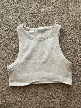 zara crop muscle tank top
